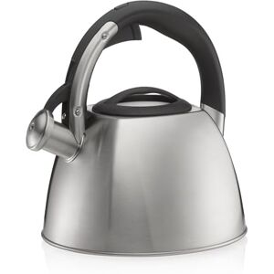 kela Wasserkessel Induktion 2,4L, Flötenkessel Edelstahl, für alle Herdarten, sicheres Öffnen durch Taste, VITUS, Teekessel matt kela Wasserkessel Induktion 2,4L, Flötenkessel Edelstahl, für alle Herdarten, sicheres Öffnen durch Taste, VITUS, Teekessel matt