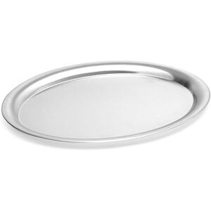 HENDI Serviertablett, oval, flachem Rand, Tablett, Küchentablett, Servierplatte, Kaffeetablett, 285x220(H) 11mm, Edelstahl HENDI Serviertablett, oval, flachem Rand, Tablett, Küchentablett, Servierplatte, Kaffeetablett, 285x220(H) 11mm, Edelstahl