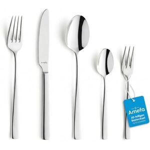 Amefa Fresh Besteckset 12 Personen, Besteck Set 60-teilig, Edelstahl Rostfrei, Besteck Spülmaschinenfest, Essbesteck, Tafelbesteck Amefa Fresh Besteckset 12 Personen, Besteck Set 60-teilig, Edelstahl Rostfrei, Besteck Spülmaschinenfest, Essbesteck, Tafelbesteck
