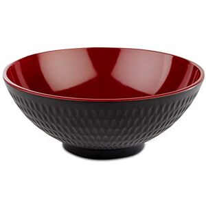 APS Schale „Asia Plus“ aus nahezu unzerbrechlichem Melamin, vielseitig einsetzbare, stapelbare Kunststoffschale, Salatschüssel, schwarz/rot, Ø 20 cm, 1,1 Liter. APS Schale „Asia Plus“ aus nahezu unzerbrechlichem Melamin, vielseitig einsetzbare, stapelbare Kunststoffschale, Salatschüssel, schwarz/rot, Ø 20 cm, 1,1 Liter.