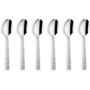 Amefa FELICITY Kaffeelöffel Set 6-teilig, Hochwertige kleine Löffel, Gehämmert, Teelöffel im Hammerschlag-Design, 18/0 Kaffeelöffel Edelstahl spülmaschinenfest Amefa FELICITY Kaffeelöffel Set 6-teilig, Hochwertige kleine Löffel, Gehämmert, Teelöffel im Hammerschlag-Design, 18/0 Kaffeelöffel Edelstahl spülmaschinenfest