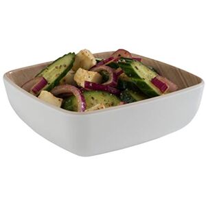 APS „Frida“, nahezu unzerbrechliche Melamin Schale, stabile Kunststoff Schüssel, 12,5 x 12,5 x 4,5 cm, Müslischale, Snack-Schale, stapelbar, innen Holzoptik, außen weiß, spülmaschinengeeignet APS „Frida“, nahezu unzerbrechliche Melamin Schale, stabile Kunststoff Schüssel, 12,5 x 12,5 x 4,5 cm, Müslischale, Snack-Schale, stapelbar, innen Holzoptik, außen weiß, spülmaschinengeeignet