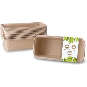 GREENBOX 25 Stück Kakaopapier-Backformen rechteckig 20 x 7 x 6 cm I ofenfeste Schalen I Kastenform Brotbackform Papier braun I kleine Kuchenformen ausgefallen I Papierbackformen mit edler Struktur GREENBOX 25 Stück Kakaopapier-Backformen rechteckig 20 x 7 x 6 cm I ofenfeste Schalen I Kastenform Brotbackform Papier braun I kleine Kuchenformen ausgefallen I Papierbackformen mit edler Struktur