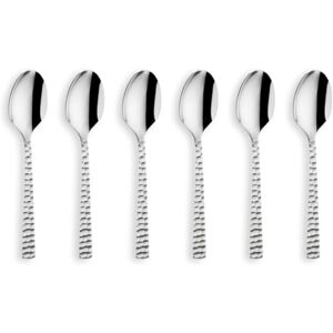 Amefa FELICITY Espressolöffel Set 6-teilig, Hochwertige kleine Löffel, Gehämmert, Moccalöffel im Hammerschlag-Design, 18/0 Kaffeelöffel Edelstahl spülmaschinenfest Amefa FELICITY Espressolöffel Set 6-teilig, Hochwertige kleine Löffel, Gehämmert, Moccalöffel im Hammerschlag-Design, 18/0 Kaffeelöffel Edelstahl spülmaschinenfest