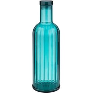 APS 10749 Flasche -STRIPES-, Ø 9 cm, H: 28,5 cm, 1 Liter, MS, Silikon, türkis APS 10749 Flasche -STRIPES-, Ø 9 cm, H: 28,5 cm, 1 Liter, MS, Silikon, türkis
