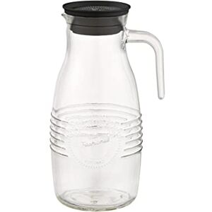 APS Glaskaraffe -OLD FASHIONED- Ø 12 cm, H: 26 cm, 1,8 Liter Glas, Polypropylen, Silikon Deckel mit Auffangsieb APS Glaskaraffe -OLD FASHIONED- Ø 12 cm, H: 26 cm, 1,8 Liter Glas, Polypropylen, Silikon Deckel mit Auffangsieb