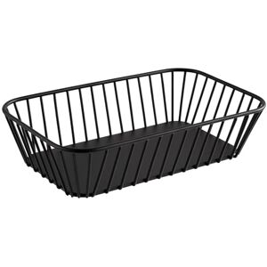 APS 30418 GN 1/4 Korb "URBAN", Metall, schwarz, mit Antirutsch-Füßchen, 26,5 x 16,2 cm, Höhe 7,5 cm APS 30418 GN 1/4 Korb "URBAN", Metall, schwarz, mit Antirutsch-Füßchen, 26,5 x 16,2 cm, Höhe 7,5 cm