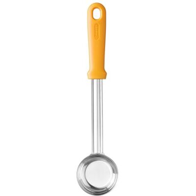 HENDI Saucenlöffel, für Pizza, Heavy-duty, Flacher Boden, ergonomischer Griff, Schöpflöffel, Soßenlöffel, Schöpfkelle, Fassungsvermögen: 90ml, 325x72x(H)25mm, Edelstahl, Polypropylen, orange HENDI Saucenlöffel, für Pizza, Heavy-duty, Flacher Boden, ergonomischer Griff, Schöpflöffel, Soßenlöffel, Schöpfkelle, Fassungsvermögen: 90ml, 325x72x(H)25mm, Edelstahl, Polypropylen, orange
