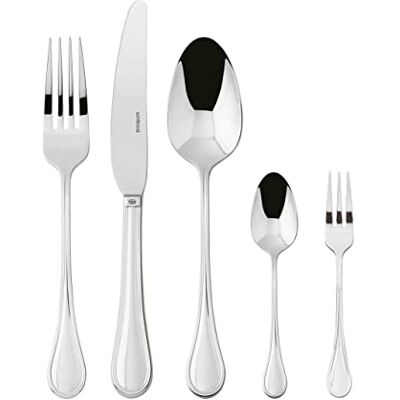 Sambonet Royal 52563-G6 Edelstahlgeschirrset 18/10, für 6 Personen, 30-teilig: 6 Gabeln, 6 Löffel, 6 Messer, 6 Teelöffel, 6 Dessertgabeln, Spülmaschinenfest, Gold Sambonet Royal 52563-G6 Edelstahlgeschirrset 18/10, für 6 Personen, 30-teilig: 6 Gabeln, 6 Löffel, 6 Messer, 6 Teelöffel, 6 Dessertgabeln, Spülmaschinenfest, Gold