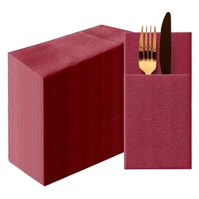 PAW Decor Collection PAW Besteckservietten aus Airlaid Stoffähnlich (39 x 40 cm 1/8 falz) 50 Stück HoReCa Ideal für Hochzeit, Taufe, Kommunion, Geburtstag Serviettentaschen für Besteck Bordeaux PAW Decor Collection PAW Besteckservietten aus Airlaid Stoffähnlich (39 x 40 cm 1/8 falz) 50 Stück HoReCa Ideal für Hochzeit, Taufe, Kommunion, Geburtstag Serviettentaschen für Besteck Bordeaux