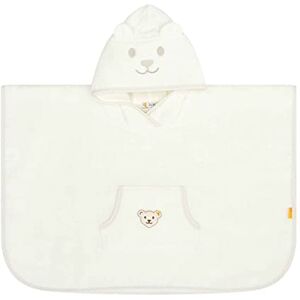 Steiff Bade Poncho weiß Cloud Dancer, One-Size, flauschig-weicher Frottee trocknet und verwöhnt zarte Haut, Druckknöpfe an den Seiten, mit Kapuze für extra Wärme Steiff Bade Poncho weiß Cloud Dancer, One-Size, flauschig-weicher Frottee trocknet und verwöhnt zarte Haut, Druckknöpfe an den Seiten, mit Kapuze für extra Wärme