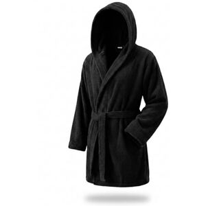 Top Towel Unisex Elegant Bademantel, Schwarz, XXL EU Top Towel Unisex Elegant Bademantel, Schwarz, XXL EU