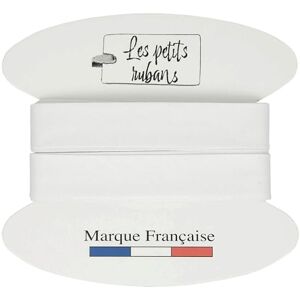 Les Petits Rubans Schrägband aus 100% Baumwolle – 20 mm breit, 5 Meter lang – Einfassung zum Nähen, Polstern, Kleidung, Decken – Weiß Les Petits Rubans Schrägband aus 100% Baumwolle – 20 mm breit, 5 Meter lang – Einfassung zum Nähen, Polstern, Kleidung, Decken – Weiß