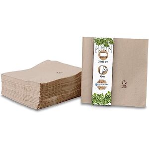 GREENBOX Umweltfreundliche Bio Servietten aus Recyclingpapier I Hochwertige Papierservietten 33 x 33 cm I 100 Stück Cocktailservietten ungebleicht, biologisch abbaubar, kompostierbar, braun GREENBOX Umweltfreundliche Bio Servietten aus Recyclingpapier I Hochwertige Papierservietten 33 x 33 cm I 100 Stück Cocktailservietten ungebleicht, biologisch abbaubar, kompostierbar, braun