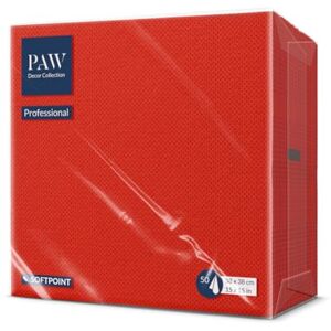 PAW Decor Collection PAW Soft Point Servietten (38 x 38 cm) 50 Stück Gastroservietten Weich und robust Ideal für den täglichen Gebrauch, Kneipen und Cafés Einfarbig Chilirot PAW Decor Collection PAW Soft Point Servietten (38 x 38 cm) 50 Stück Gastroservietten Weich und robust Ideal für den täglichen Gebrauch, Kneipen und Cafés Einfarbig Chilirot