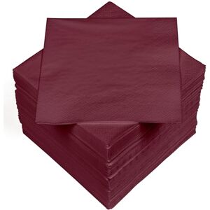 Heku 100 einfarbige Servietten, 3-lagig, 33x33cm I Einheitliche Qualität für Veranstaltungen & Gastronomie I Praktische 5er-Packung I Hoch saugfähig und stilvoll, bordeaux Heku 100 einfarbige Servietten, 3-lagig, 33x33cm I Einheitliche Qualität für Veranstaltungen & Gastronomie I Praktische 5er-Packung I Hoch saugfähig und stilvoll, bordeaux