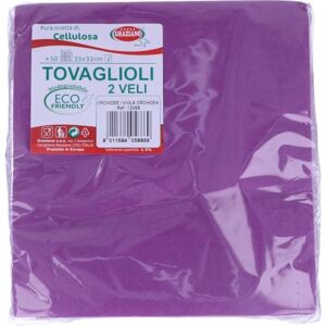 Graziano Einweg-Servietten, 50 Stück, Format 33 x 33, violett Graziano Einweg-Servietten, 50 Stück, Format 33 x 33, violett