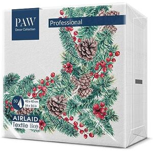 PAW Decor Collection PAW Airlaid Servietten (40 x 40 cm) I 50 Stück I Perfekt für Weihnachten, Winter, Feiertage I Heiligabend Winterzeit Tischdekoration I Airlaid-Servietten Stoffähnlich- Winterzweige I Winter Branches PAW Decor Collection PAW Airlaid Servietten (40 x 40 cm) I 50 Stück I Perfekt für Weihnachten, Winter, Feiertage I Heiligabend Winterzeit Tischdekoration I Airlaid-Servietten Stoffähnlich- Winterzweige I Winter Branches