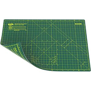 ANSIO Bastel-Schneidematte, selbstheilend, A3, doppelseitig, 5 Schichten – Quilten, Nähen, Sammelalben, Stoffe und Papierarbeiten – Imperial/Metrisch, 17 Zoll x 11 Zoll / 42 cm x 27 cm – Grün/Grün ANSIO Bastel-Schneidematte, selbstheilend, A3, doppelseitig, 5 Schichten – Quilten, Nähen, Sammelalben, Stoffe und Papierarbeiten – Imperial/Metrisch, 17 Zoll x 11 Zoll / 42 cm x 27 cm – Grün/Grün