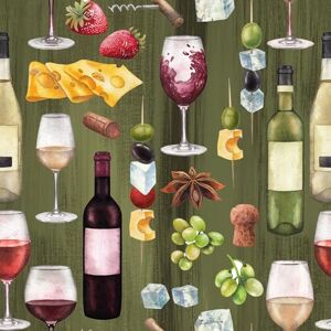 Anniversary House Tiflair Cheese & Wine Lunch-Servietten, 3-lagig, 20 Stück, Fromage, Vino, Wine Night, für Decoupage, 33 x 33 cm Anniversary House Tiflair Cheese & Wine Lunch-Servietten, 3-lagig, 20 Stück, Fromage, Vino, Wine Night, für Decoupage, 33 x 33 cm