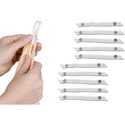 Maximex Nähfrei-Aufhänger 10er Set, für Geschirrtücher, ersetzen abgerissene Aufhänger, auch für dünne Handtücher, waschbar bei bis zu 60°C, Maße (B x H) 1er: 14 x 1 cm Maximex Nähfrei-Aufhänger 10er Set, für Geschirrtücher, ersetzen abgerissene Aufhänger, auch für dünne Handtücher, waschbar bei bis zu 60°C, Maße (B x H) 1er: 14 x 1 cm