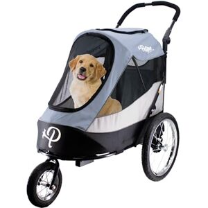 Petique Trailblazer Jogger Hundebuggy Space Gray mit Reifenpumpe, Regenhülle, Fahrrad-Adapter & Sicherheitsflagge Luftreifen faltbar Sichtfenster für große Hunde & Katzen Petique Trailblazer Jogger Hundebuggy Space Gray mit Reifenpumpe, Regenhülle, Fahrrad-Adapter & Sicherheitsflagge Luftreifen faltbar Sichtfenster für große Hunde & Katzen
