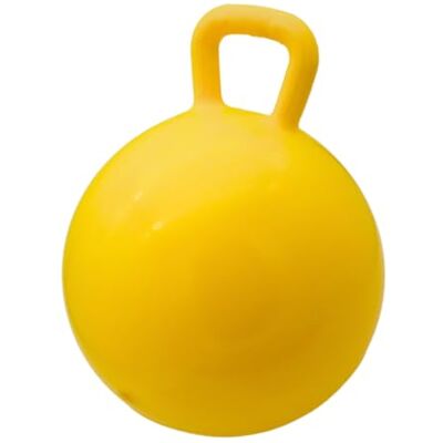 PFIFF 103033 aufblasbarer Pferdespielball, Spielball für Pferde, Pferdespielzeug, Ball ohne Luftpumpe, gelb, 50cm PFIFF 103033 aufblasbarer Pferdespielball, Spielball für Pferde, Pferdespielzeug, Ball ohne Luftpumpe, gelb, 50cm