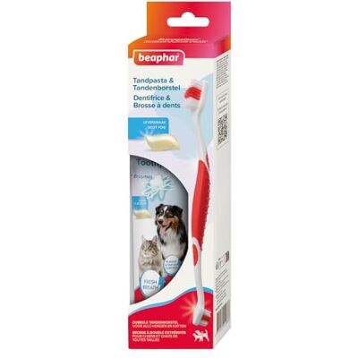 Beaphar Zahnpasta & Pinsel Combipack Mit Enzymen, die der Plaquebildung entgegenwirken Zahnbrostel und Zahnpasta für Hunde und Katzen Beaphar Zahnpasta & Pinsel Combipack Mit Enzymen, die der Plaquebildung entgegenwirken Zahnbrostel und Zahnpasta für Hunde und Katzen