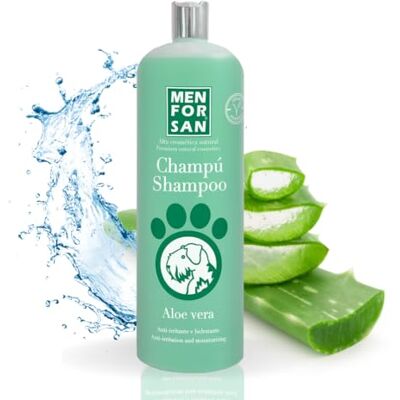 Menforsan Shampoing pour animaux de compagnie Chien Aloe Vera (1000 ml) Menforsan Shampoing pour animaux de compagnie Chien Aloe Vera (1000 ml)