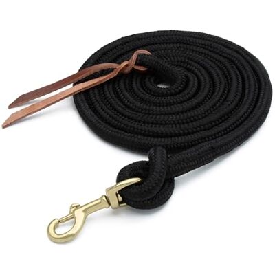 Weaver Equine Weaver Leather Rough Out geöltes Brustkragen, Unisex-Erwachsene, Poly Cowboy Lead with Snap, 5/8" x 10' Weaver Equine Weaver Leather Rough Out geöltes Brustkragen, Unisex-Erwachsene, Poly Cowboy Lead with Snap, 5/8" x 10'