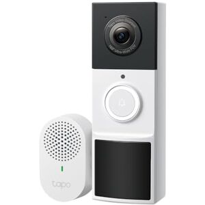 Tapo TP-Link D210 Video-Türklingel Akku (Video Doorbell) Türklingel mit Kamera, 2K 3MP, Farbe Nachtsicht, Zwei-Wege-Audio, 6400mAh Nicht entfernbarer Akku, KI-Erkennung, Mit Chime Tapo TP-Link D210 Video-Türklingel Akku (Video Doorbell) Türklingel mit Kamera, 2K 3MP, Farbe Nachtsicht, Zwei-Wege-Audio, 6400mAh Nicht entfernbarer Akku, KI-Erkennung, Mit Chime