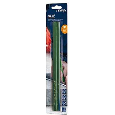 LYRA L4318004, Steinhauerstift 331® oval 30cm lang, Bleistift in Profi-Ausführung, ideal für Markierungen auf Stein/Beton, 3 Stück im Blister LYRA L4318004, Steinhauerstift 331® oval 30cm lang, Bleistift in Profi-Ausführung, ideal für Markierungen auf Stein/Beton, 3 Stück im Blister