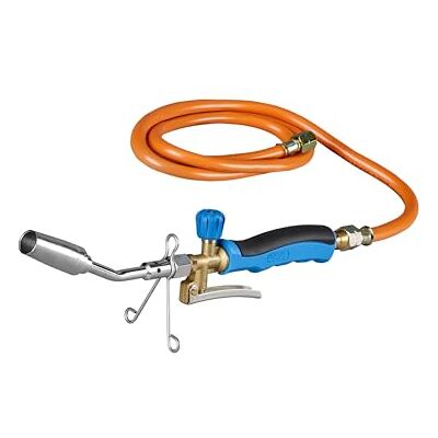 CFH Turbo Handlötgerät GT 2000, Gaslötbrenner zum Weich- und Hartlöten 800 °C Arbeitstemperatur, Ø 24 mm Turbolötbrenner, inkl. 1,5 m Gasschlauch und Ablegeständer CFH Turbo Handlötgerät GT 2000, Gaslötbrenner zum Weich- und Hartlöten 800 °C Arbeitstemperatur, Ø 24 mm Turbolötbrenner, inkl. 1,5 m Gasschlauch und Ablegeständer