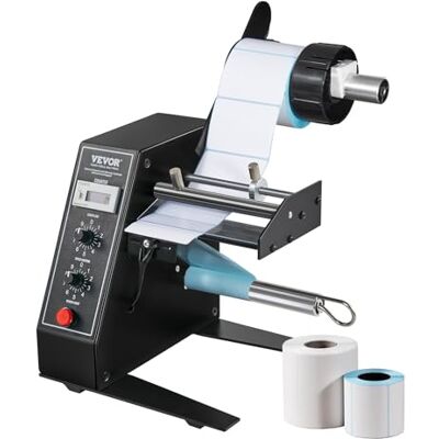 VEVOR Automatischer Etikettenspender, Breite 15-125 mm, Länge 3-150 mm, Etikettenabstreifer, Etikettentrennmaschine, stufenlose Geschwindigkeitseinstellung, Etikettenapplikator, max. Zählung 0-999999 VEVOR Automatischer Etikettenspender, Breite 15-125 mm, Länge 3-150 mm, Etikettenabstreifer, Etikettentrennmaschine, stufenlose Geschwindigkeitseinstellung, Etikettenapplikator, max. Zählung 0-999999