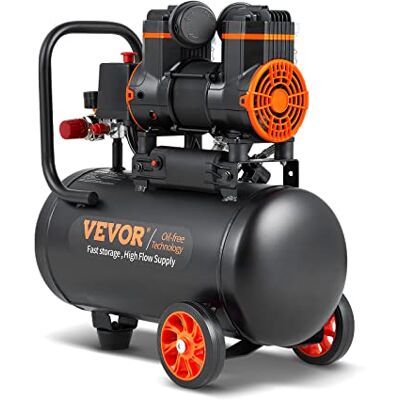 VEVOR Kompressor 18L Silent Druckluftkompressor 2800U/min, 900W (1,2PS) 3,5 MPa, Ölfreier 70dB Flüsterkompressor mit Rädern Druckbehälter 6-8Bar Autoreparaturen Sprühlackierung Holzarbeiten VEVOR Kompressor 18L Silent Druckluftkompressor 2800U/min, 900W (1,2PS) 3,5 MPa, Ölfreier 70dB Flüsterkompressor mit Rädern Druckbehälter 6-8Bar Autoreparaturen Sprühlackierung Holzarbeiten