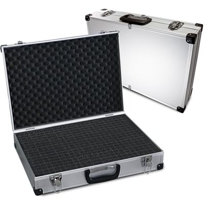 PeakTech P 7270 Alukoffer – abschließbarer Universal-Transportkoffer mit Würfelschaumstoff – tragbarer Fotokoffer – robuster Alu Koffer mit Schutz vor Regen und Staub – extragroß (500 x 350 x 120 mm) PeakTech P 7270 Alukoffer – abschließbarer Universal-Transportkoffer mit Würfelschaumstoff – tragbarer Fotokoffer – robuster Alu Koffer mit Schutz vor Regen und Staub – extragroß (500 x 350 x 120 mm)