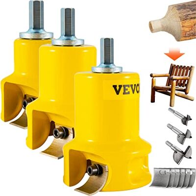 VEVOR Zapfenschneider Forstnerbohrer Set 25,4 & 38 mm & 50,8 mm, 2 Klingen für Balkenbetten, Balkengeländer, Balkenzäune, Balkentische usw. VEVOR Zapfenschneider Forstnerbohrer Set 25,4 & 38 mm & 50,8 mm, 2 Klingen für Balkenbetten, Balkengeländer, Balkenzäune, Balkentische usw.