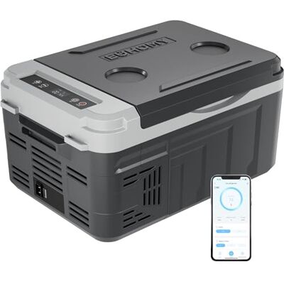EUHOMY 10L Kompressor Kühlbox (-20℃~20℃) 12/24V DC & 230V AC Tragbarer Kompressor-Kühler mit Bluetooth APP Steuerung, 15-Min Schnellkühlung, ECO/MAX Modi, Leise <45dB, für Camping, Wohnmobil & Reisen EUHOMY 10L Kompressor Kühlbox (-20℃~20℃) 12/24V DC & 230V AC Tragbarer Kompressor-Kühler mit Bluetooth APP Steuerung, 15-Min Schnellkühlung, ECO/MAX Modi, Leise <45dB, für Camping, Wohnmobil & Reisen