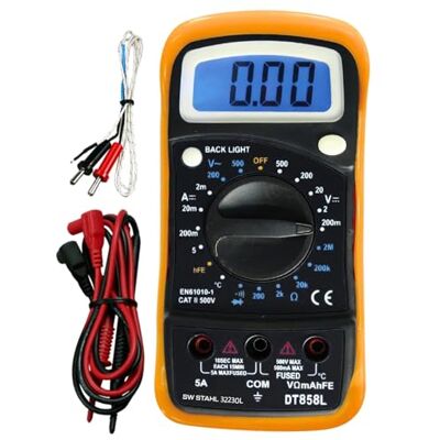 SW-Stahl 32230L Digital Multimeter I 500 V I CAT II, Schwarz, gelb SW-Stahl 32230L Digital Multimeter I 500 V I CAT II, Schwarz, gelb