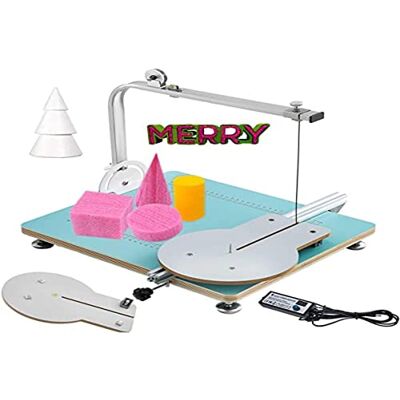 VEVOR Heißdrahtschneider Schaumstoffschneidemaschine 20CM Foam Cutting Machine Hot Wire Foam Cutter Einstellbare Temperatur Skalierte Werkbank 40x33x35.5cm, Blau VEVOR Heißdrahtschneider Schaumstoffschneidemaschine 20CM Foam Cutting Machine Hot Wire Foam Cutter Einstellbare Temperatur Skalierte Werkbank 40x33x35.5cm, Blau