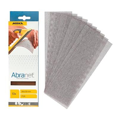 Mirka Schleifstreifen Abranet 80x230 mm Klett Korn P240 10 Stück Staubfreies Schleifen von Holz Spachtel Lack Kunststoff mit langlebigen Klett Schleifblättern Korn P240 10 Stück Mirka Schleifstreifen Abranet 80x230 mm Klett Korn P240 10 Stück Staubfreies Schleifen von Holz Spachtel Lack Kunststoff mit langlebigen Klett Schleifblättern Korn P240 10 Stück