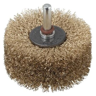 wolfcraft Holz-Struktur-Bürste Drahtbürste für Holzmaserung Ø 80 mm Strukturierungsbürste mit Rundschaft 8 mm für Bohrmaschine, vermessingter Stahldraht, 2265000 wolfcraft Holz-Struktur-Bürste Drahtbürste für Holzmaserung Ø 80 mm Strukturierungsbürste mit Rundschaft 8 mm für Bohrmaschine, vermessingter Stahldraht, 2265000