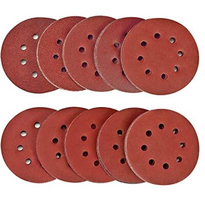 SPTA 100tlg 125mm 40/80/120/180/320/400/600/800/1500/2000 Schleifscheiben Klett-Schleifpapier Klett-Schleifblätter Schleifpapiere Exzenter-Schleifer Körnung, je x10, 8 Löcher für Exzenterschleifer SPTA 100tlg 125mm 40/80/120/180/320/400/600/800/1500/2000 Schleifscheiben Klett-Schleifpapier Klett-Schleifblätter Schleifpapiere Exzenter-Schleifer Körnung, je x10, 8 Löcher für Exzenterschleifer