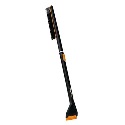 Fiskars X-Series Teleskop-Auto-Schneebürste und -Eiskratzer, 2 Bürsten-Zonen, Schaber mit Harter und weicher Kante, 85-113 cm, Autozubehör mit austauschbaren Teilen, 1078493 Fiskars X-Series Teleskop-Auto-Schneebürste und -Eiskratzer, 2 Bürsten-Zonen, Schaber mit Harter und weicher Kante, 85-113 cm, Autozubehör mit austauschbaren Teilen, 1078493