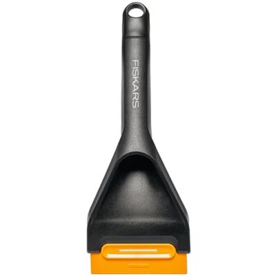 Fiskars Solid Auto-Eiskratzer mit Harter und weicher Kante, 26 cm, Mit austauschbarem Schaber, 1078497 Fiskars Solid Auto-Eiskratzer mit Harter und weicher Kante, 26 cm, Mit austauschbarem Schaber, 1078497