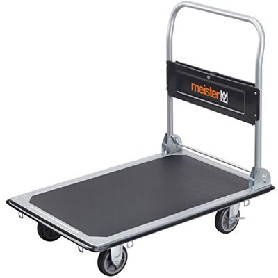 Meister Transportwagen klappbar Plattformwagen bis 300 kg Feststellbremse, Antirutsch-Beschichtung, 6 Spanngurt-Ösen Ladefläche 910 x 610 mm Stahl Meister Transportwagen klappbar Plattformwagen bis 300 kg Feststellbremse, Antirutsch-Beschichtung, 6 Spanngurt-Ösen Ladefläche 910 x 610 mm Stahl