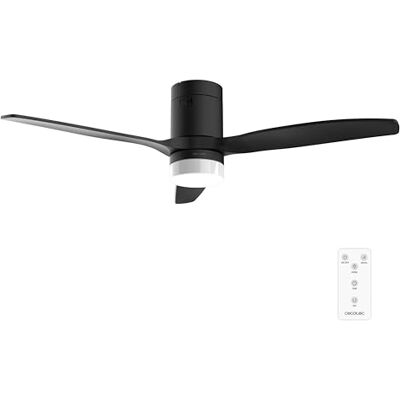Cecotec Deckenventilator EnergySilence Aero 4600 Arctic Black&Black. 38 Watt DC-Motor, 132 cm, 18 Watt LED-Licht, 6 Stufen, 8-Stunden-Timer und Fernbedienung für die Raumbelüftung im Sommer und Winter Cecotec Deckenventilator EnergySilence Aero 4600 Arctic Black&Black. 38 Watt DC-Motor, 132 cm, 18 Watt LED-Licht, 6 Stufen, 8-Stunden-Timer und Fernbedienung für die Raumbelüftung im Sommer und Winter