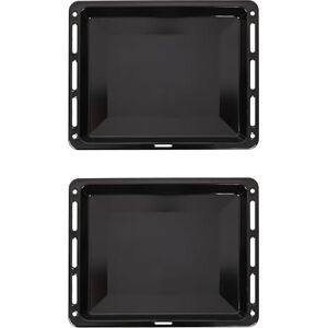 ICQN Backblech Set 460 x 370 x 30 mm, Kompatibel mit Beko, Bosch, Grundig & Samsung, Emaillierte Backbleche für Backofen & Herd ICQN Backblech Set 460 x 370 x 30 mm, Kompatibel mit Beko, Bosch, Grundig & Samsung, Emaillierte Backbleche für Backofen & Herd