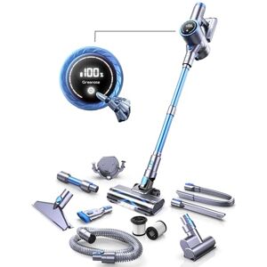 Greenote GSC60 Akku Staubsauger 33000Pa, Kabelloser Beutelloser Staubsauger mit Touchscreen, Bis zu 40 Min Laufzeit, 10 in 1 Ultraleiser Akkusauger Kabellos für Hartböden Teppich Tierhaare Greenote GSC60 Akku Staubsauger 33000Pa, Kabelloser Beutelloser Staubsauger mit Touchscreen, Bis zu 40 Min Laufzeit, 10 in 1 Ultraleiser Akkusauger Kabellos für Hartböden Teppich Tierhaare