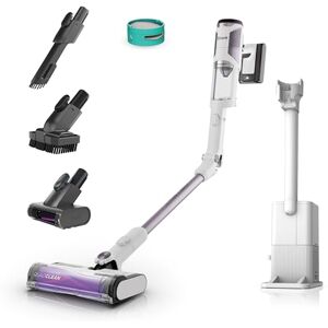 Shark Detect Akku-Staubsauger mit Absaugstation, bis 60 Min. Laufzeit, kabellos, für Tierhaare, Allergiker, Teppich & Hartböden, mit LED-Licht, 3 Aufsätze, weiß,; Haustier-Set + Geruchskontrolle Shark Detect Akku-Staubsauger mit Absaugstation, bis 60 Min. Laufzeit, kabellos, für Tierhaare, Allergiker, Teppich & Hartböden, mit LED-Licht, 3 Aufsätze, weiß,; Haustier-Set + Geruchskontrolle
